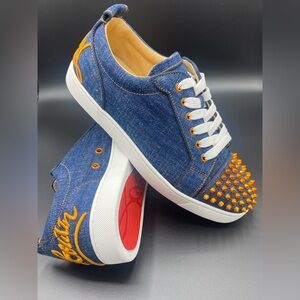 Authentic Christian Louboutin Fun Louis Junior Spikes Sneakers,Size EU41.5 - NEW